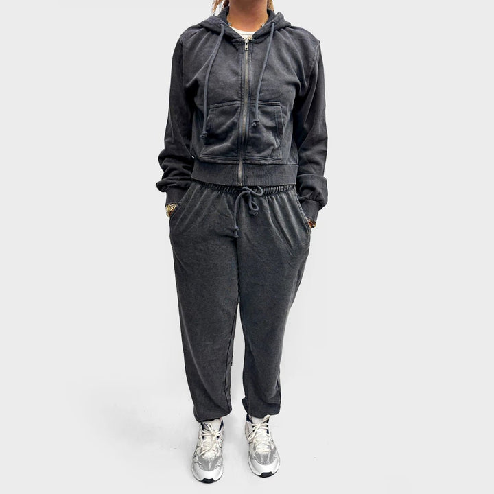 Teen Girls (Lefties) Washed Cropped Zipper from You Know Who's