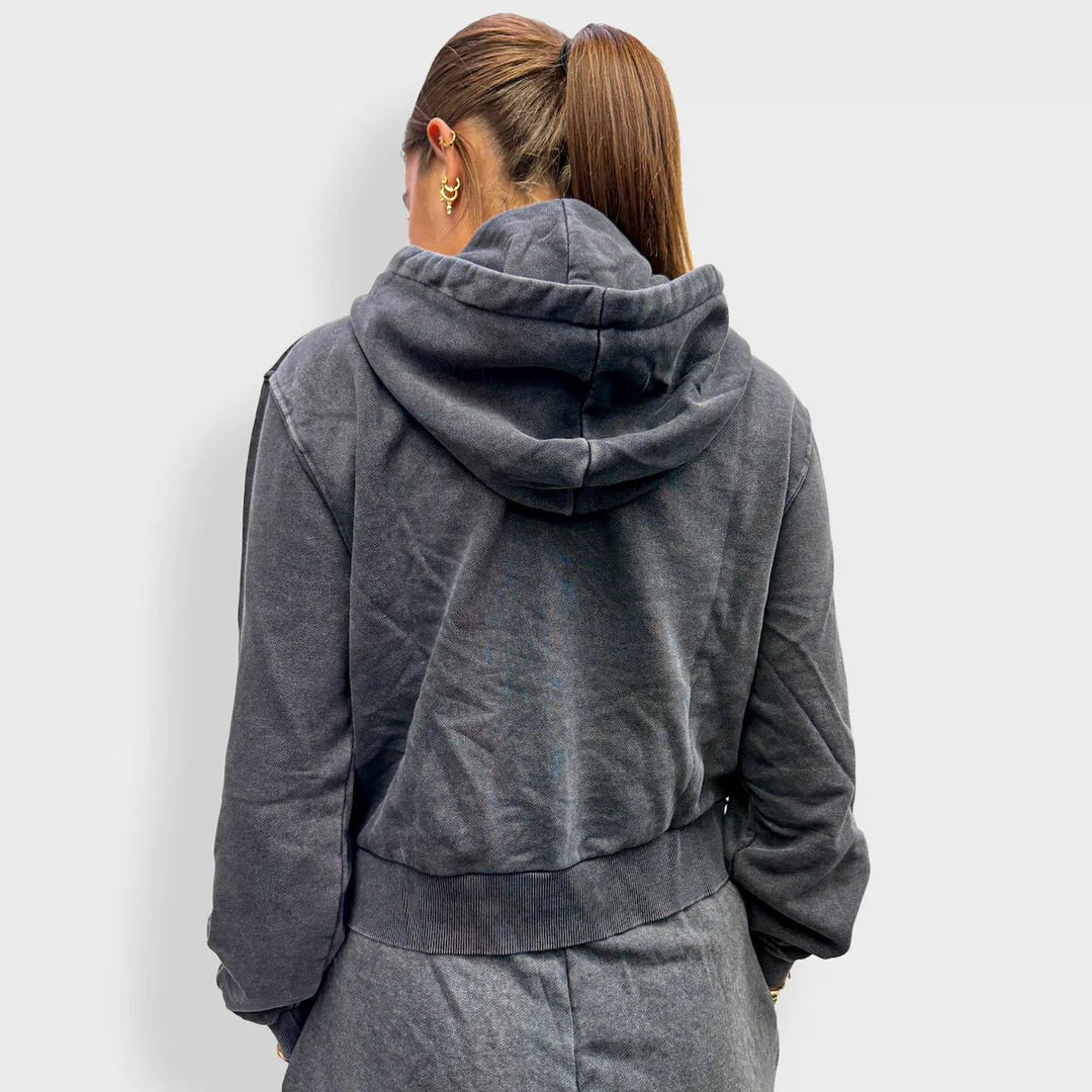 Teen Girls (Lefties) Washed Cropped Zipper from You Know Who's