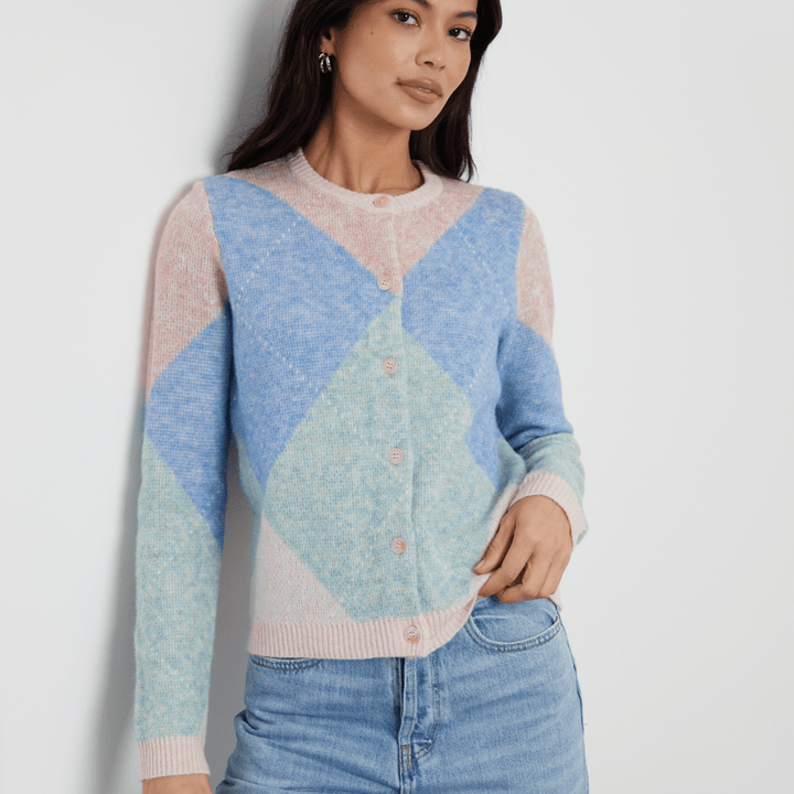 Threadbare Argyle Pastel Cardigan from You Know Who's