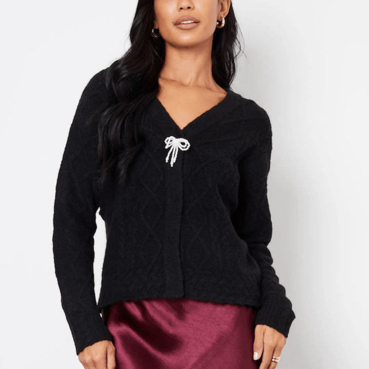 Threadbare Bow Detail Cardigan from You Know Who's