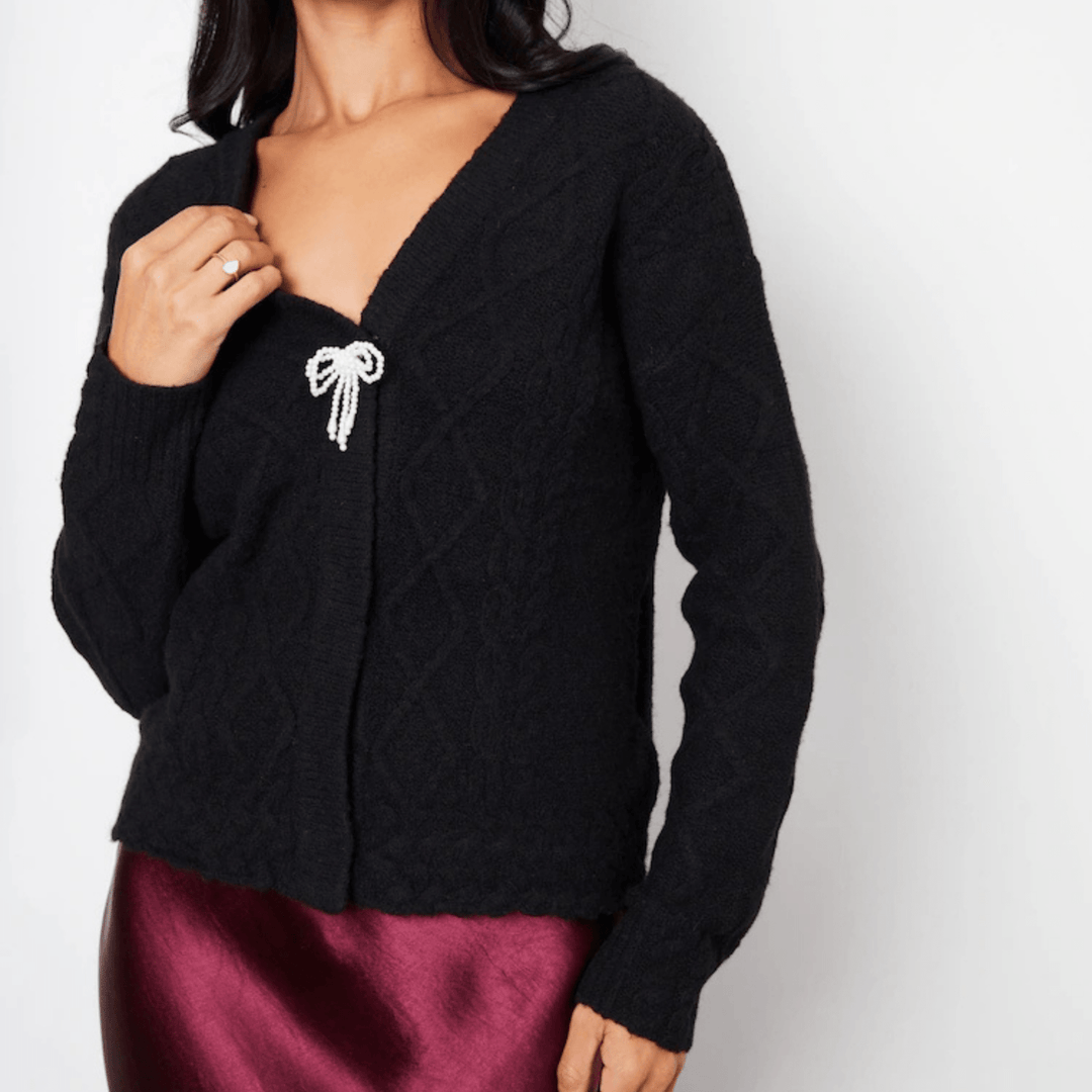 Threadbare Bow Detail Cardigan from You Know Who's