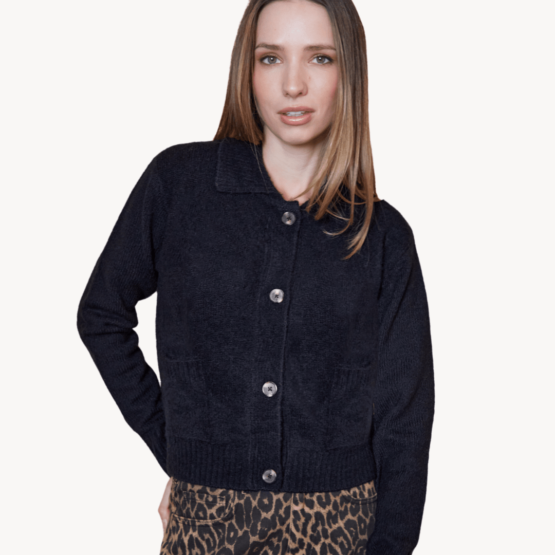 Threadbare Boxy Collared Cardigan from You Know Who's