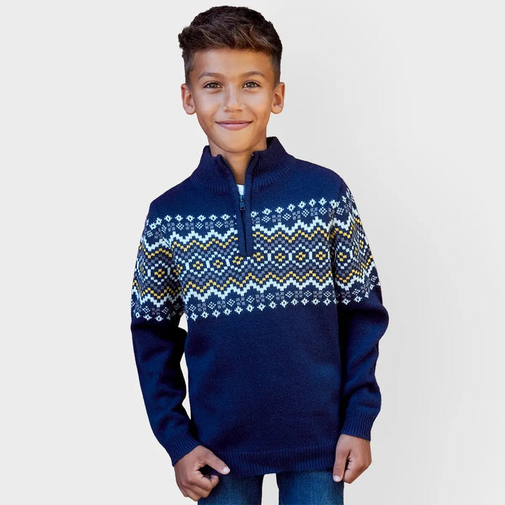 Threadbare Boys 1/4 Zip Christmas Jumper from You Know Who's