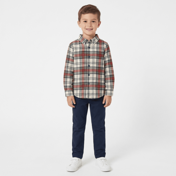 Threadbare Boys Cream Woven Shirt from You Know Who's