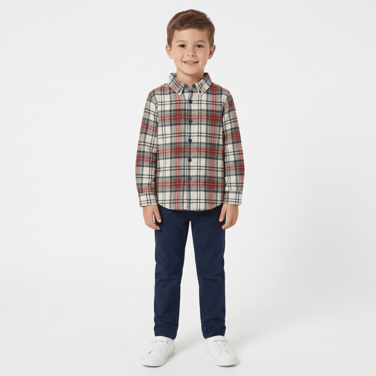 Threadbare Boys Cream Woven Shirt from You Know Who's