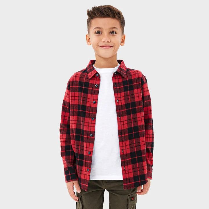 Threadbare Boys Matching Flannel Shirt from You Know Who's