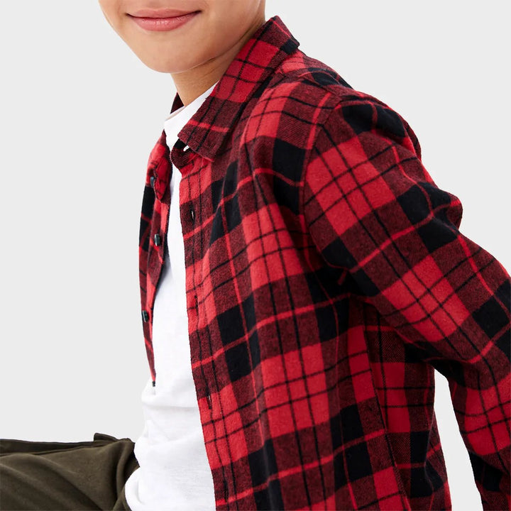 Threadbare Boys Matching Flannel Shirt from You Know Who's