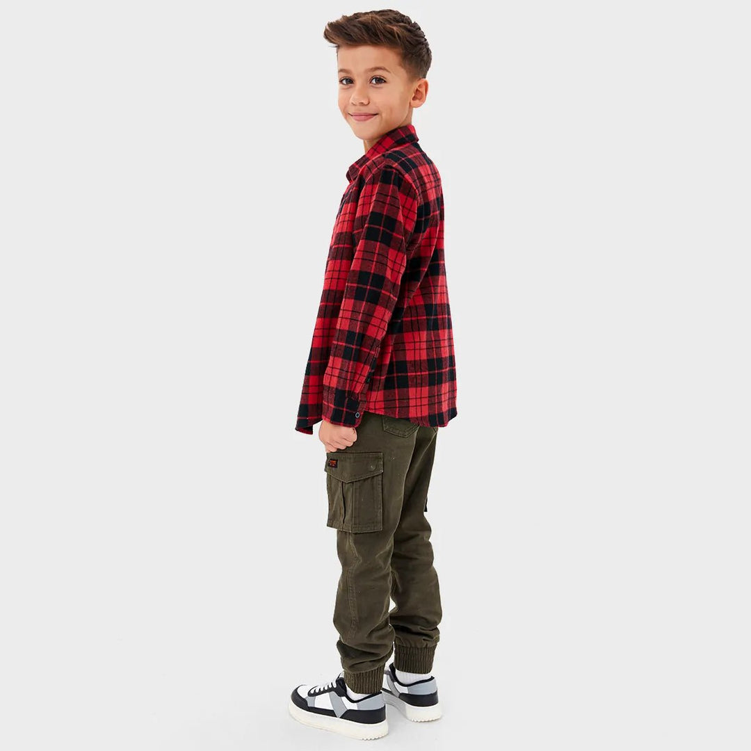 Threadbare Boys Matching Flannel Shirt from You Know Who's