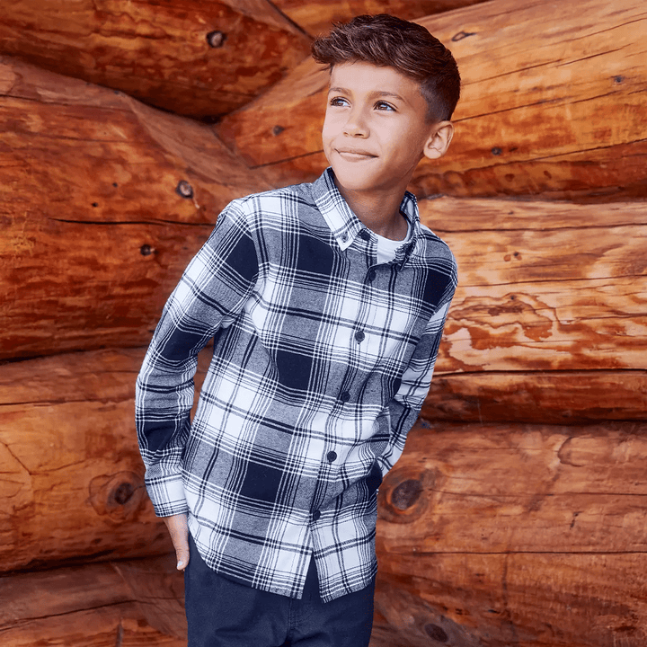 Threadbare Boys Matching Woven Checked Shirt from You Know Who's