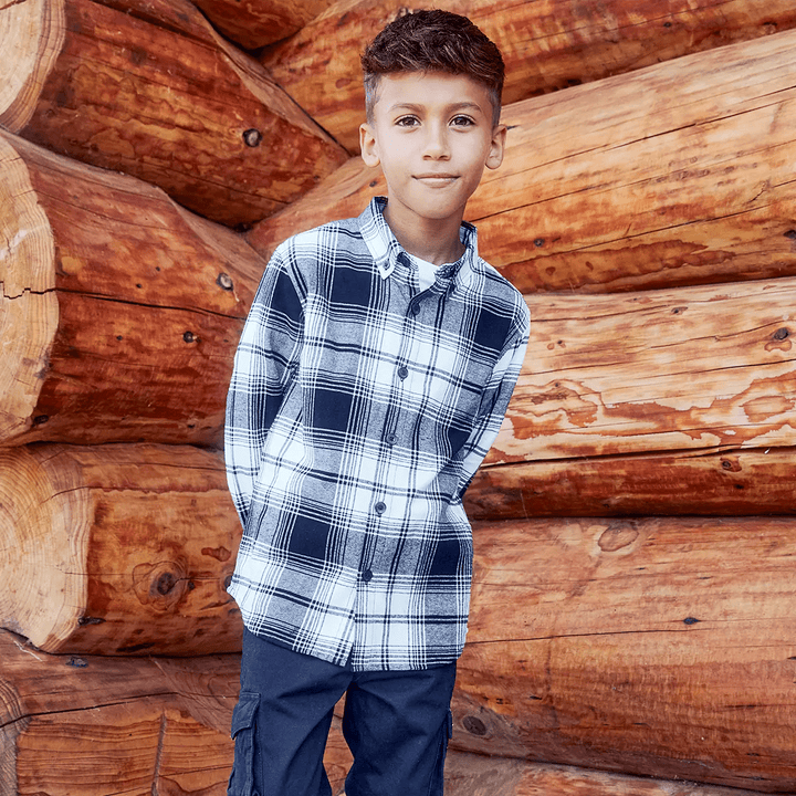 Threadbare Boys Matching Woven Checked Shirt from You Know Who's