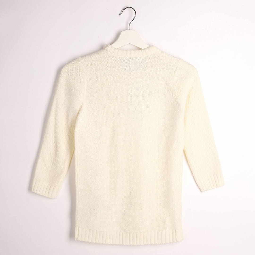 Threadbare Girls Cream Cable Knitted Dress from You Know Who's