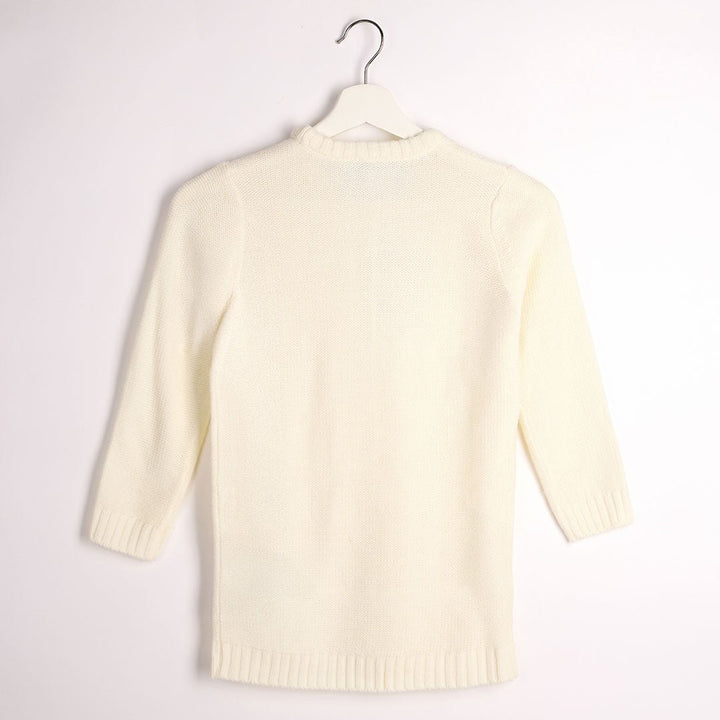 Threadbare Girls Cream Cable Knitted Dress from You Know Who's