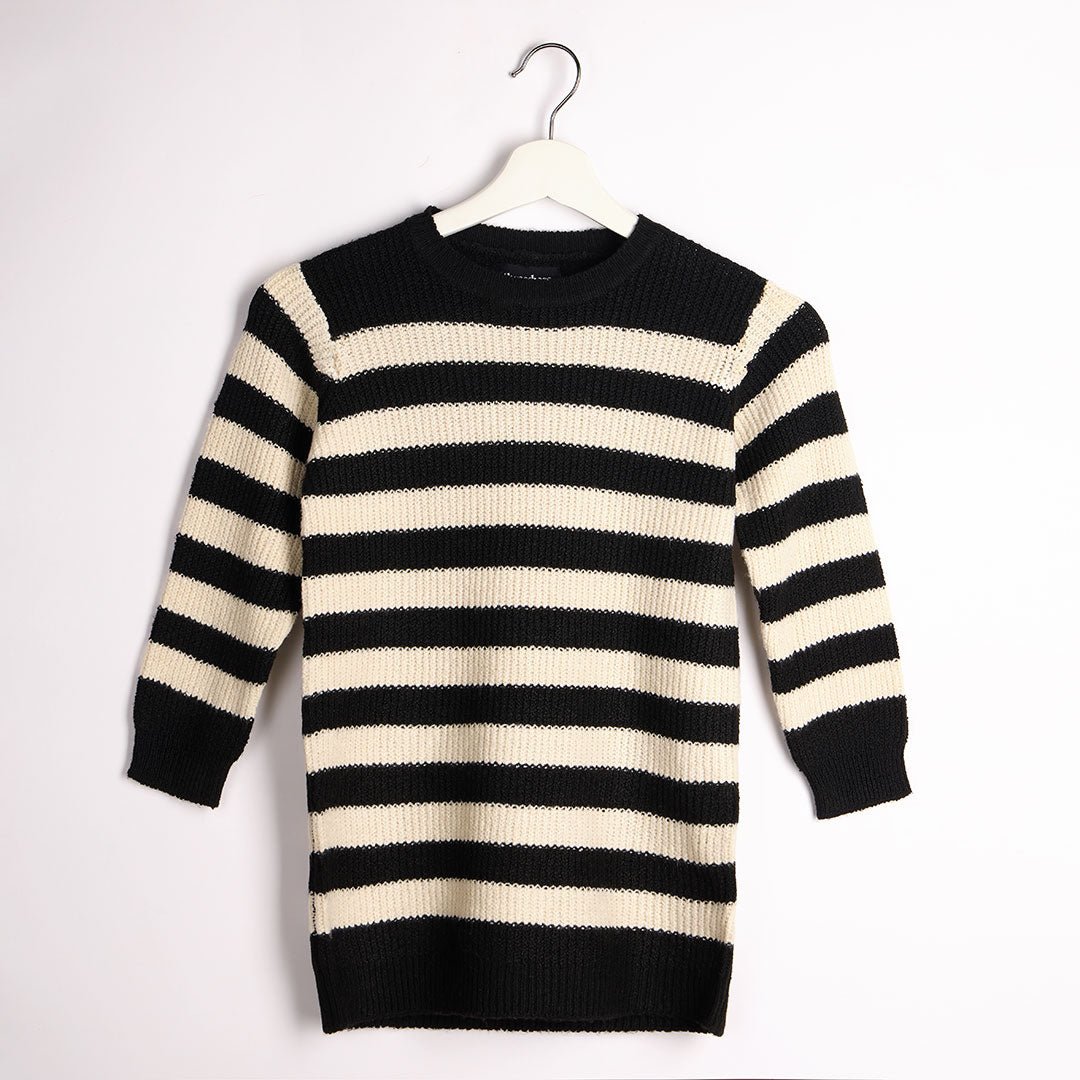 Threadbare Girls Knitted Stripe Jumper Dress from You Know Who's