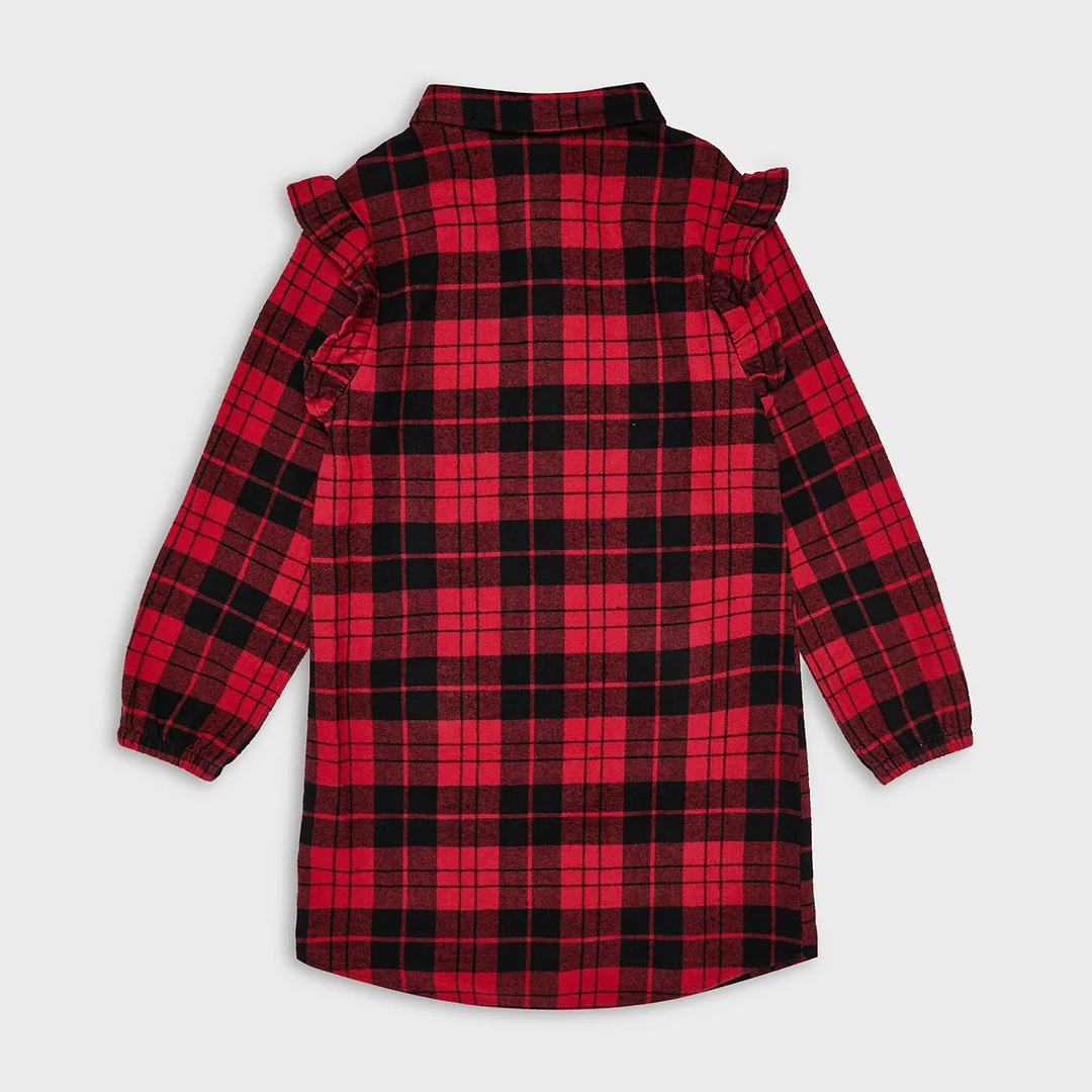 Threadbare Girls Matching Flannel Dress from You Know Who's