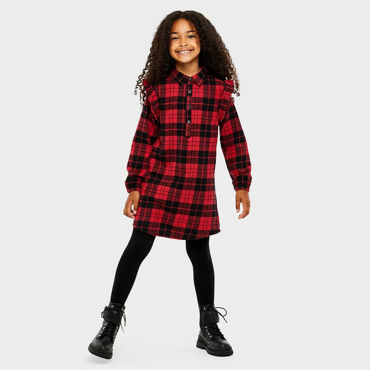 Threadbare Girls Matching Flannel Dress from You Know Who's