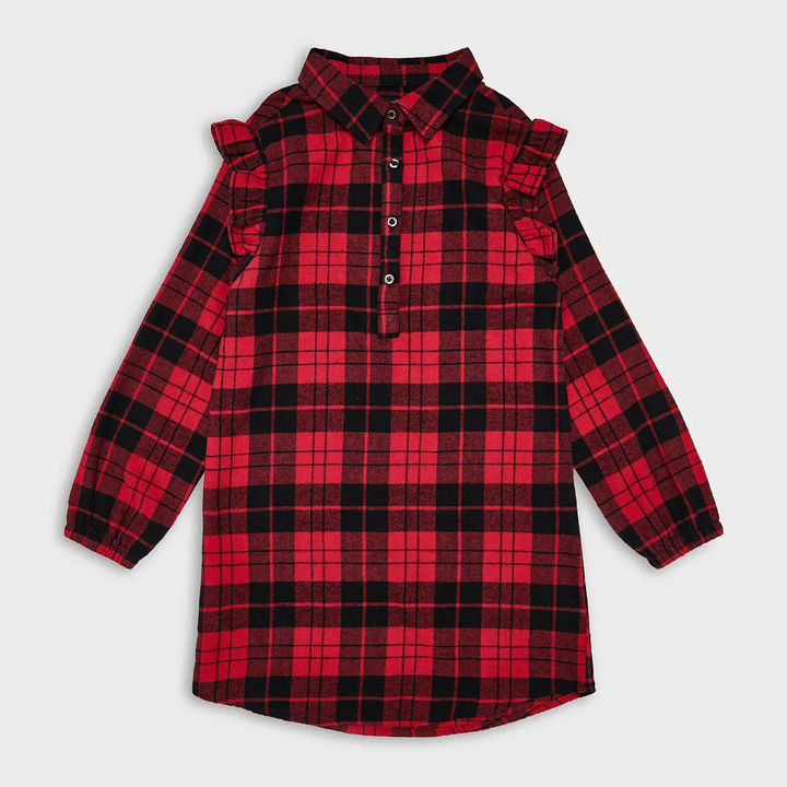 Threadbare Girls Matching Flannel Dress from You Know Who's