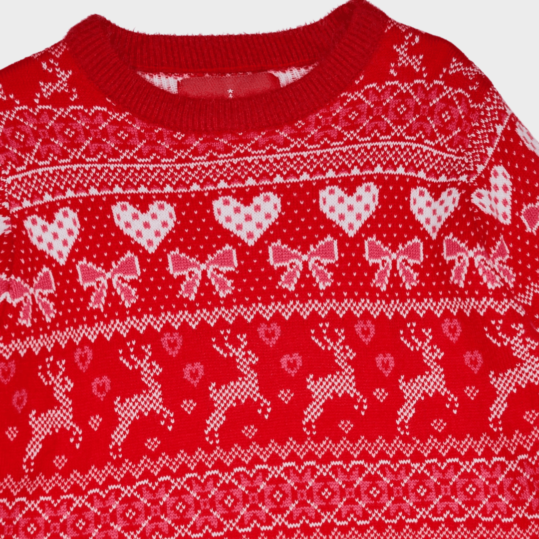 Threadbare Girls Red Jumper Dress from You Know Who's