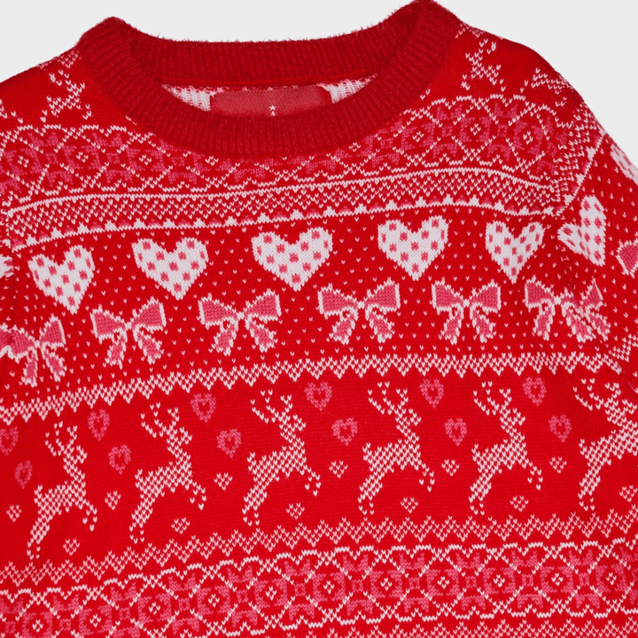 Threadbare Girls Red Jumper Dress from You Know Who's