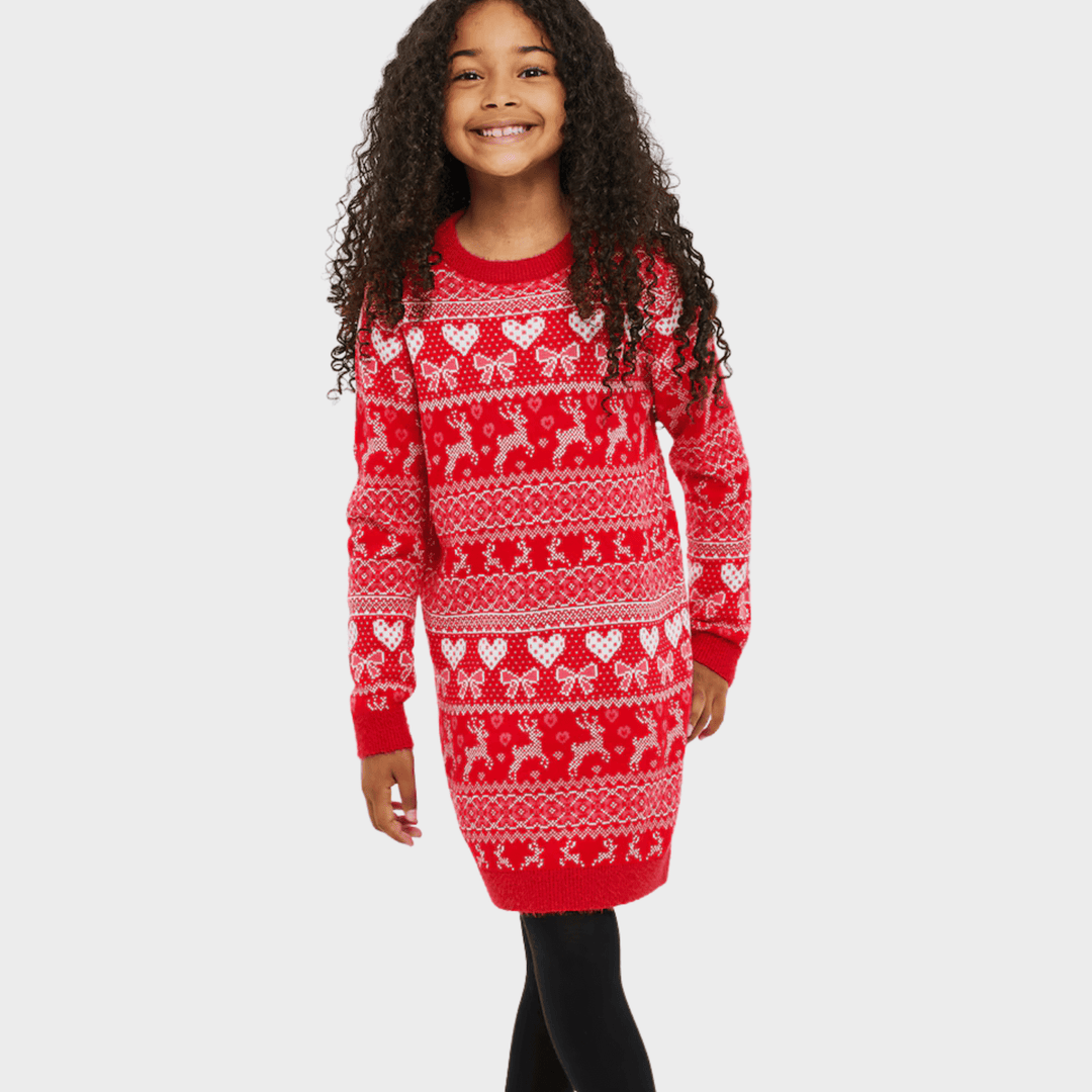 Threadbare Girls Red Jumper Dress from You Know Who's