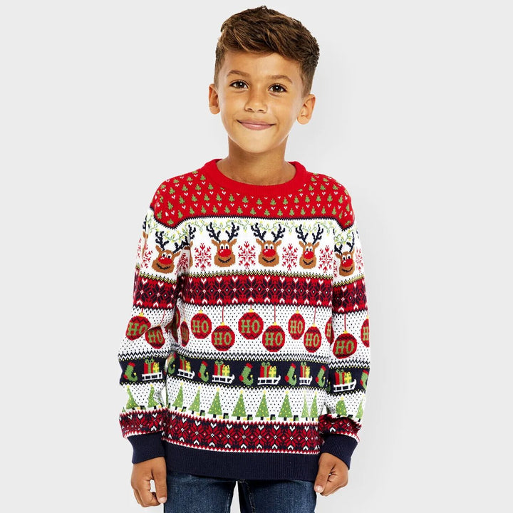 Threadbare Kids Reindeer Christmas Jumper from You Know Who's