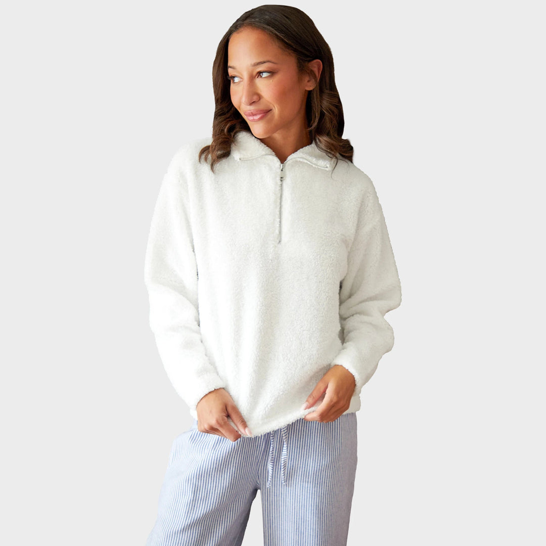 Threadbare Ladies 1/4 Zip Borg Loungewear Set from You Know Who's