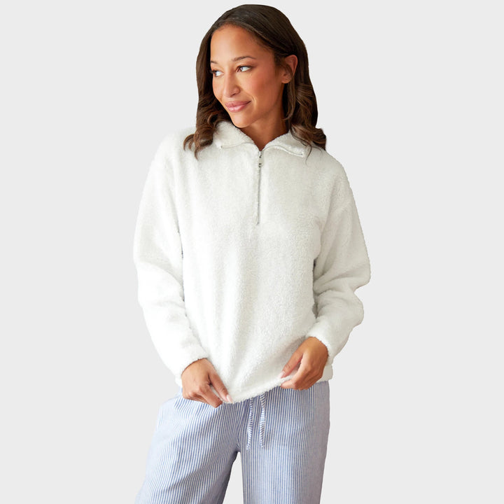Threadbare Ladies 1/4 Zip Borg Loungewear Set from You Know Who's