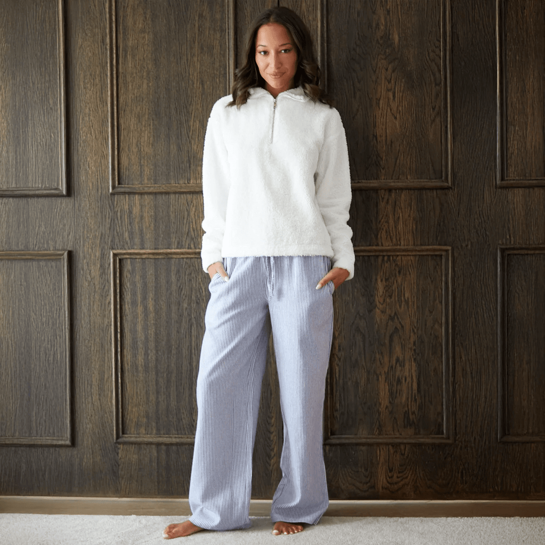 Threadbare Ladies 1/4 Zip Borg Loungewear Set from You Know Who's