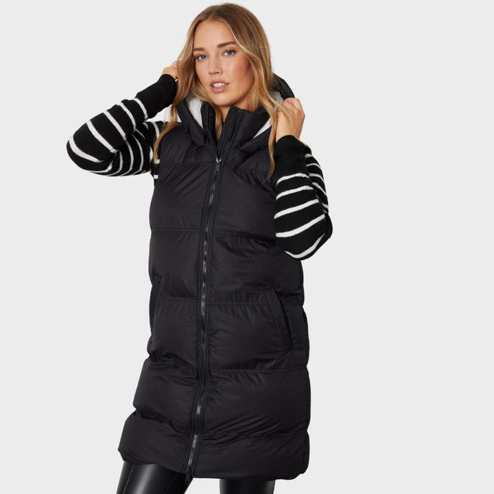 Threadbare Ladies Black Borg Lined Gilet from You Know Who's