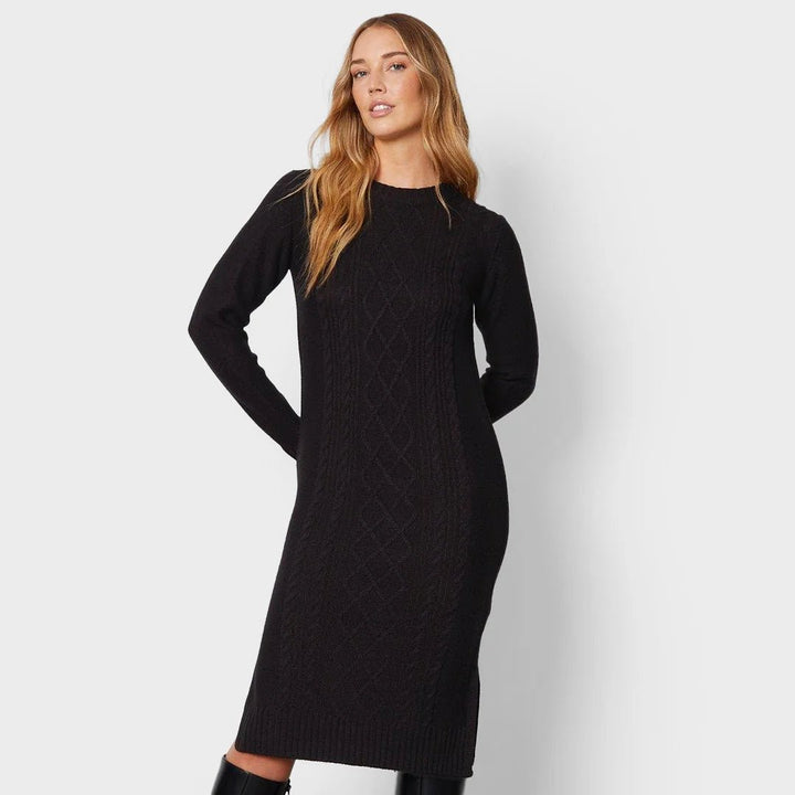 Threadbare Ladies Cable Knit Midi Dress from You Know Who's