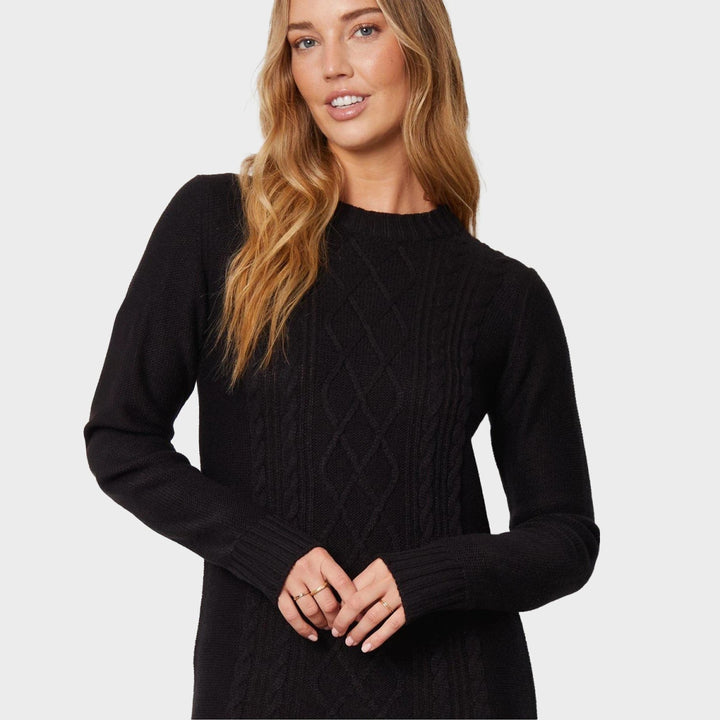 Threadbare Ladies Cable Knit Midi Dress from You Know Who's