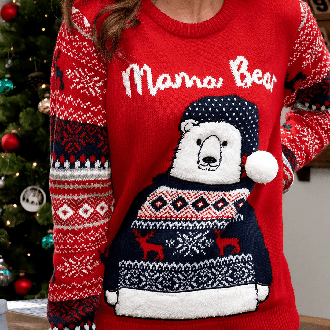 Threadbare Ladies Christmas Bear Jumper You Know Who s