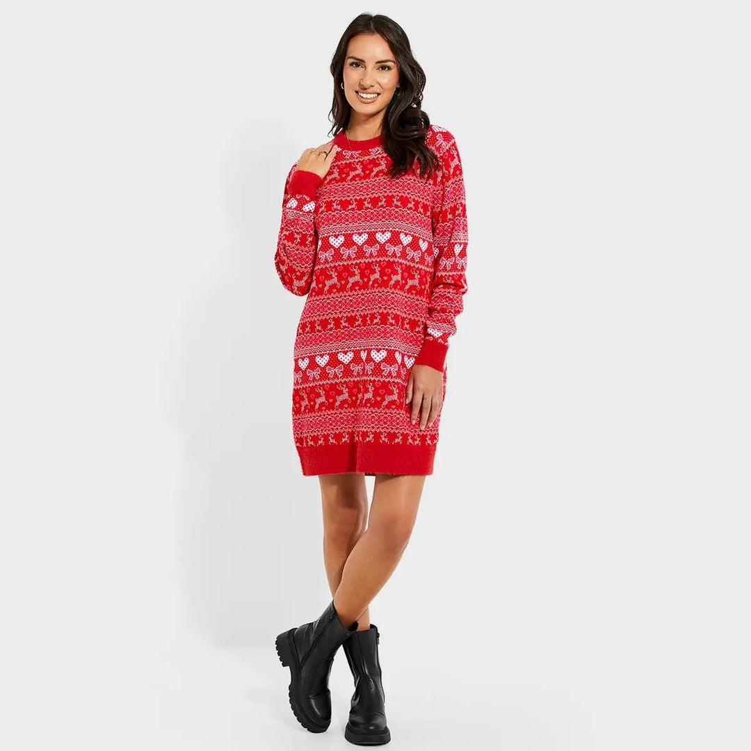 Threadbare Ladies Christmas Knitted Dress from You Know Who's