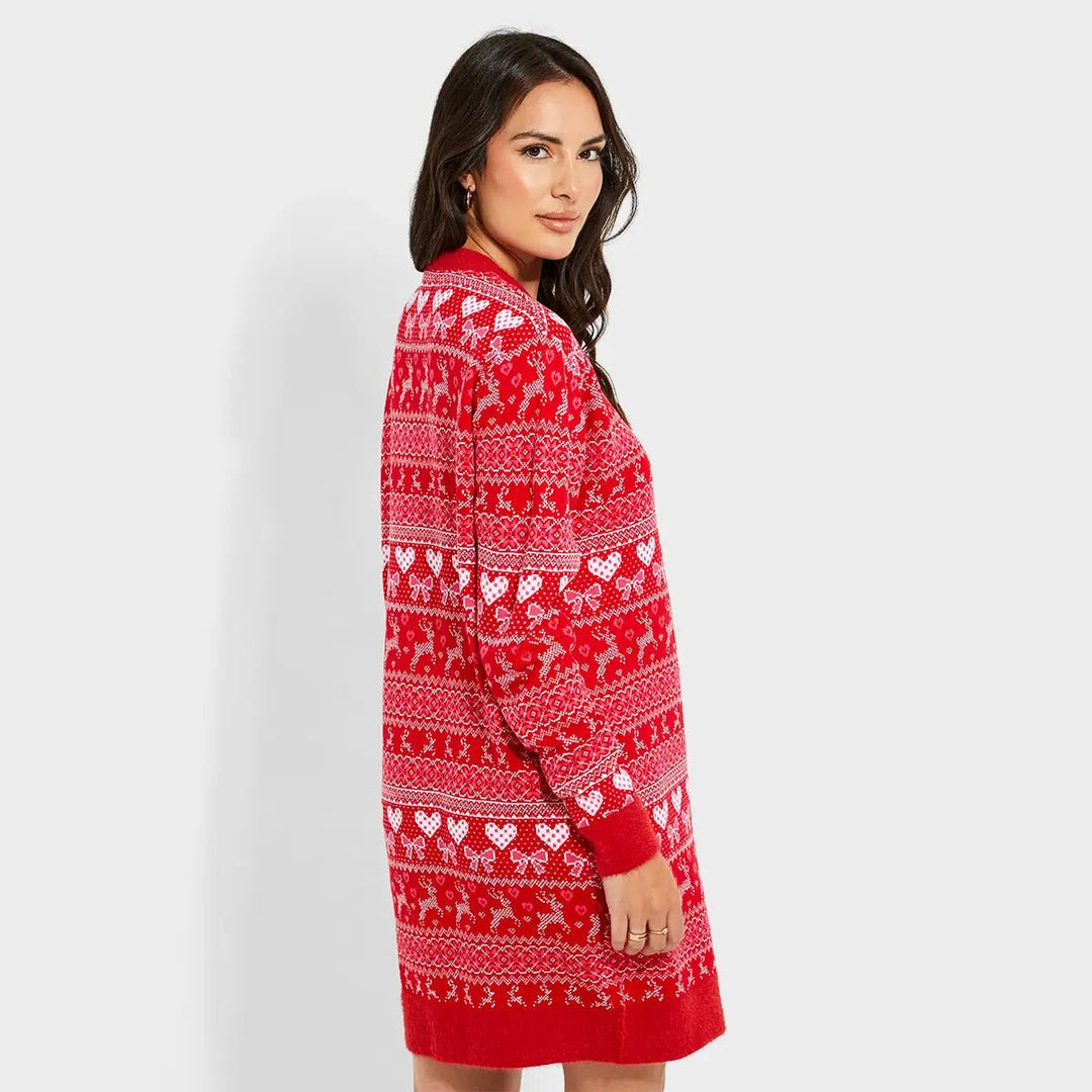 Threadbare Ladies Christmas Knitted Dress from You Know Who's