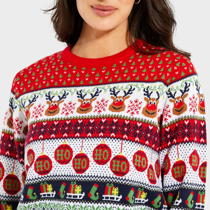 Threadbare Ladies Reindeer Christmas Jumper from You Know Who's