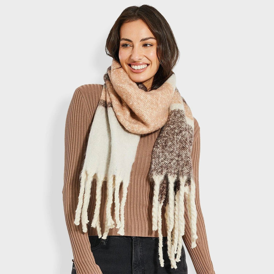 Threadbare Ladies Tweedie Brushed Scarf from You Know Who's