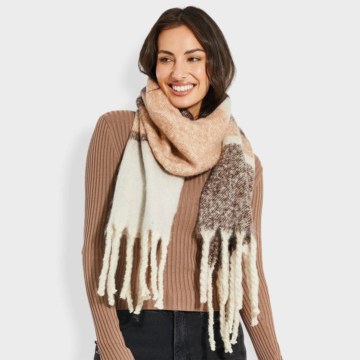 Threadbare Ladies Tweedie Brushed Scarf from You Know Who's