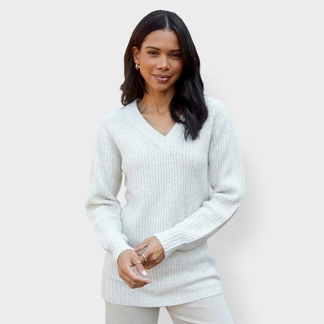 Threadbare Ladies V Neck Knitted Jumper from You Know Who's