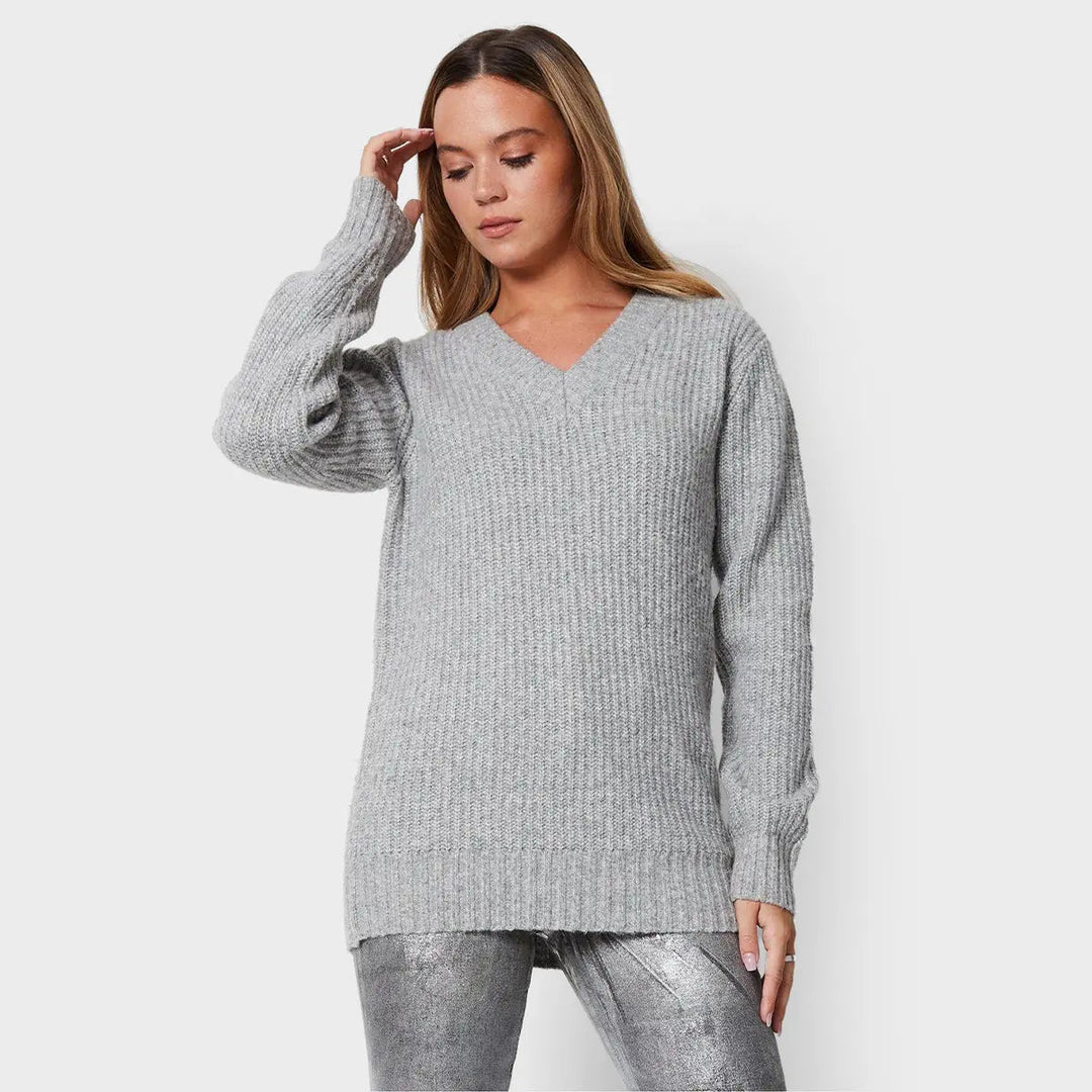 Threadbare Ladies V Neck Knitted Jumper from You Know Who's