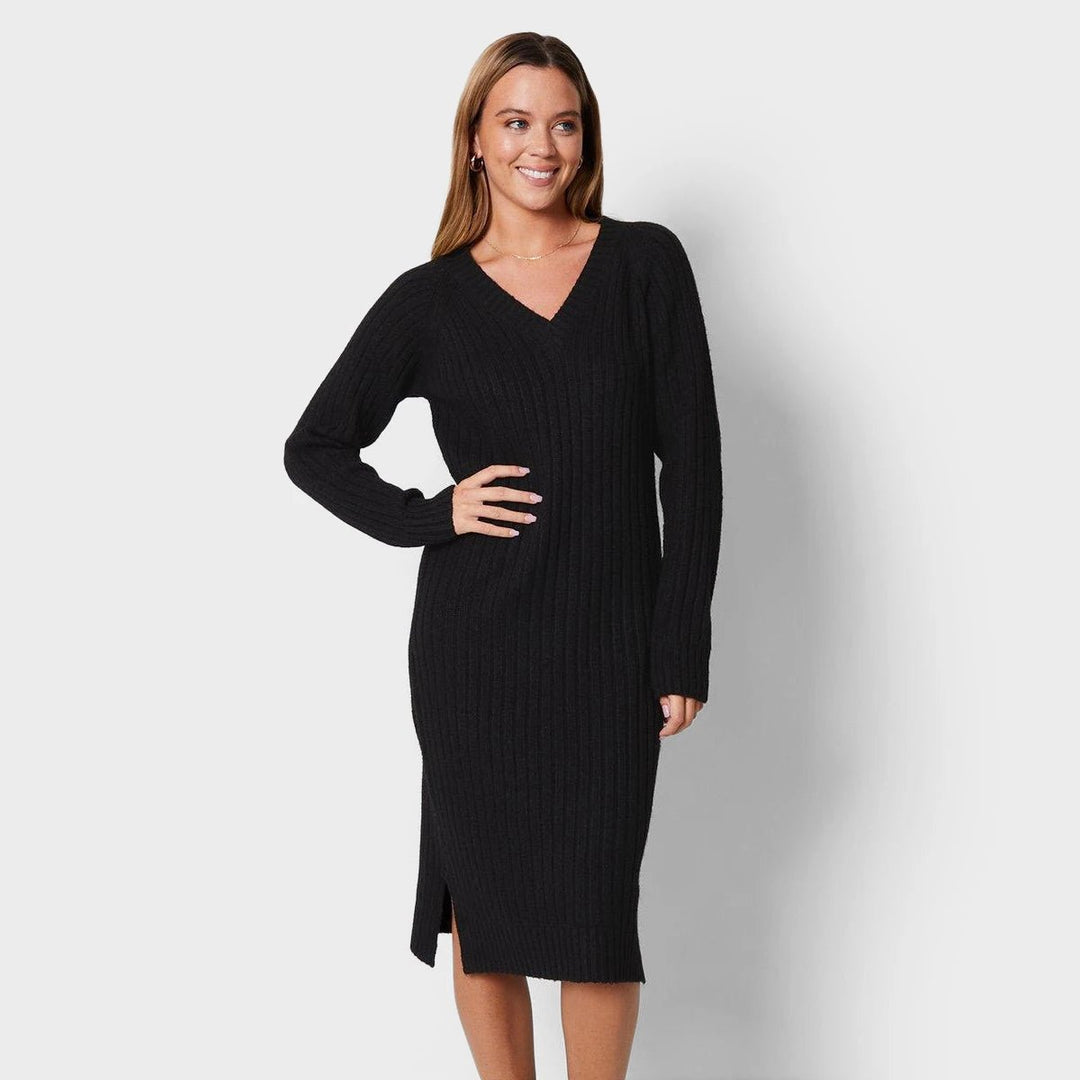 Threadbare Ladies V Neck Midi Dress from You Know Who's