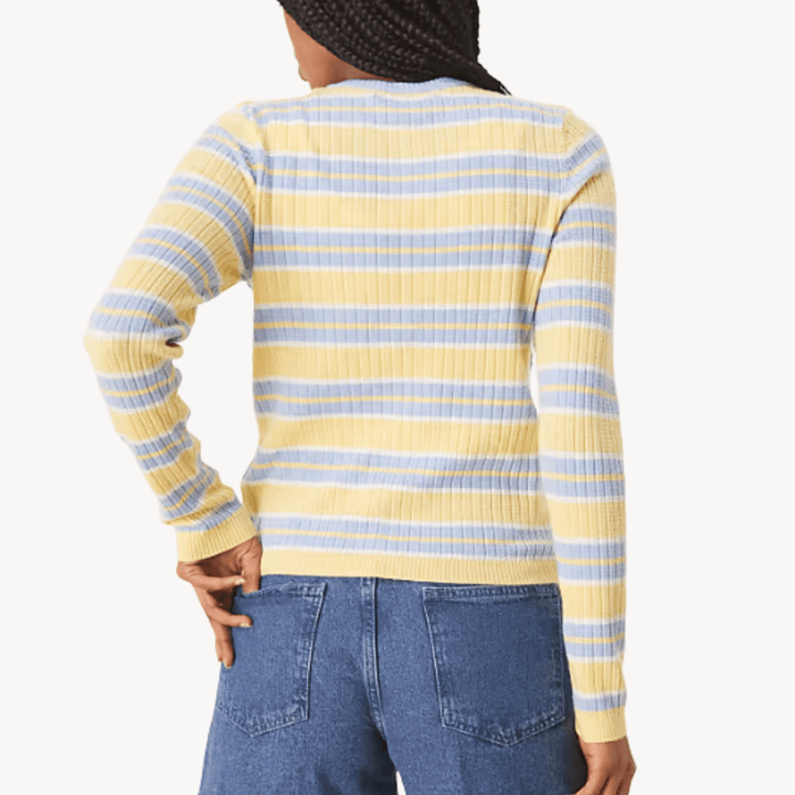 Threadbare Lemon Stripe Cardigan from You Know Who's