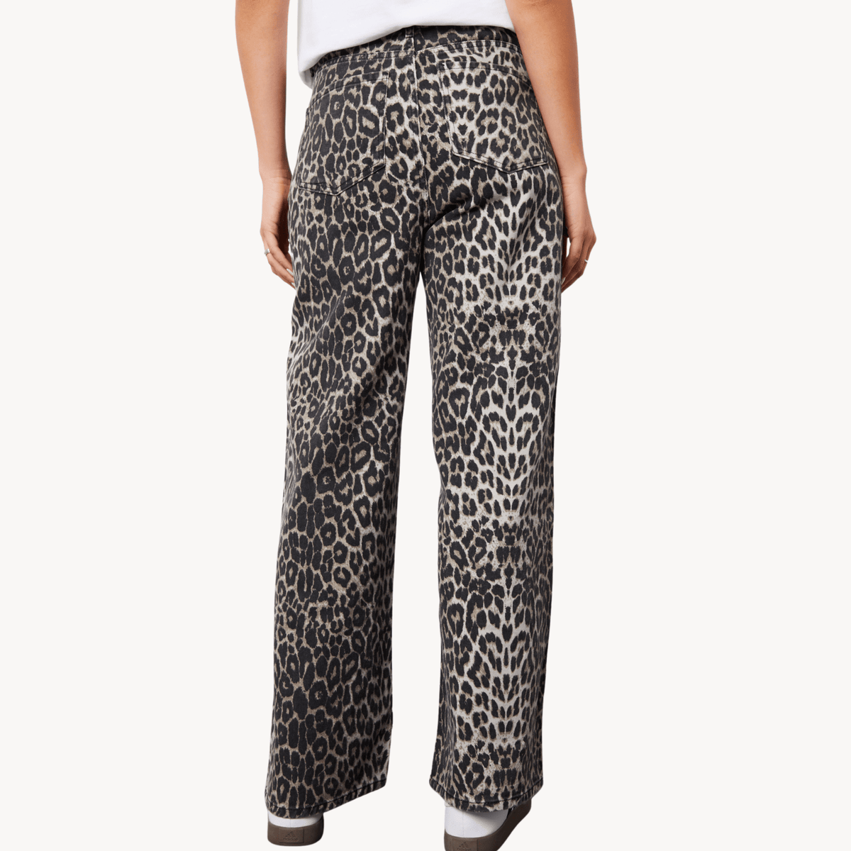 Threadbare Leopard Wide Leg Jeans from You Know Who's