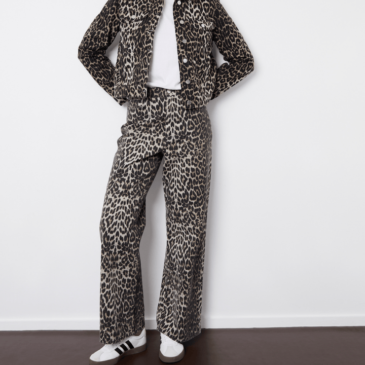 Threadbare Leopard Wide Leg Jeans from You Know Who's