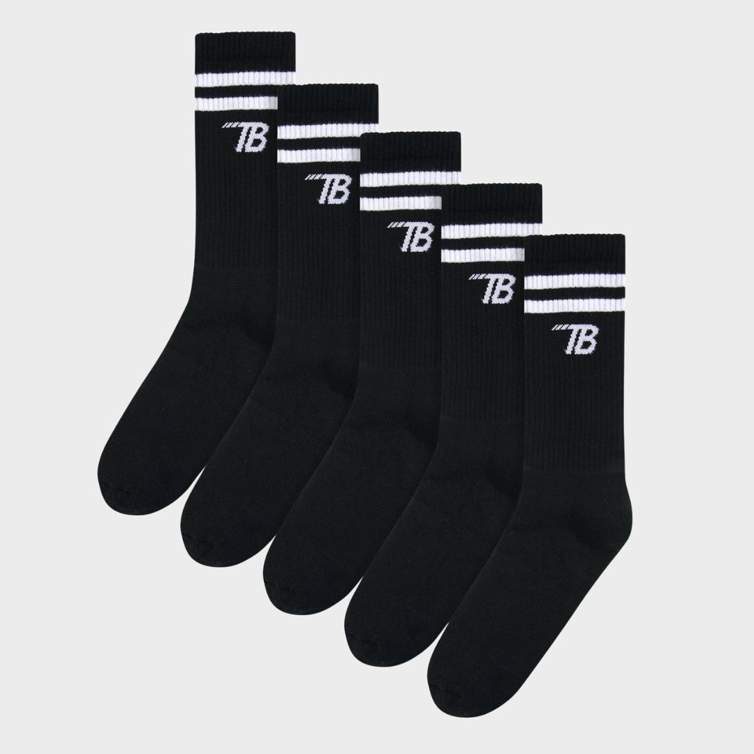 Threadbare Mens Black 5pk Socks from You Know Who's