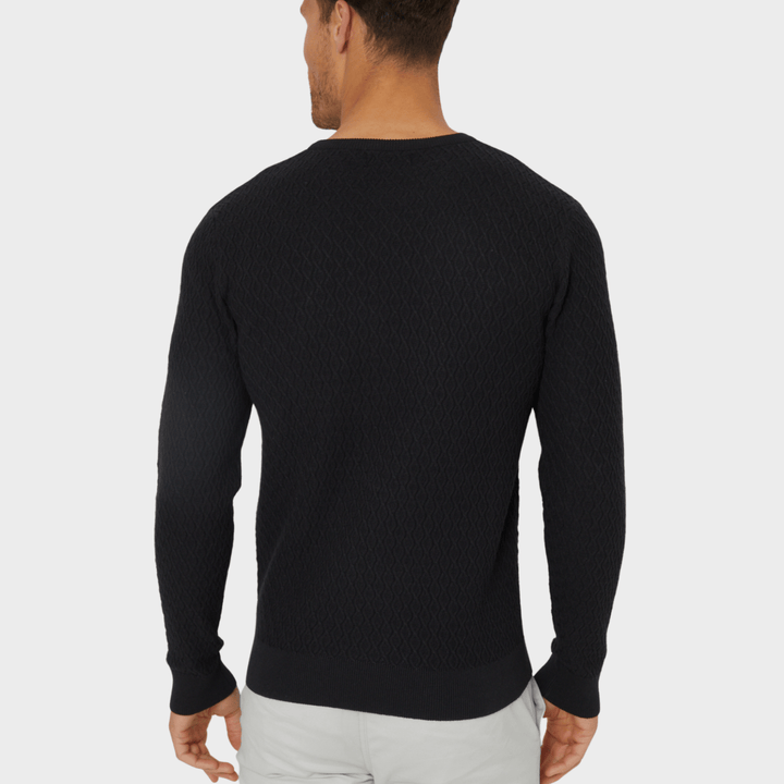 Threadbare Mens Black Crew Jumper from You Know Who's