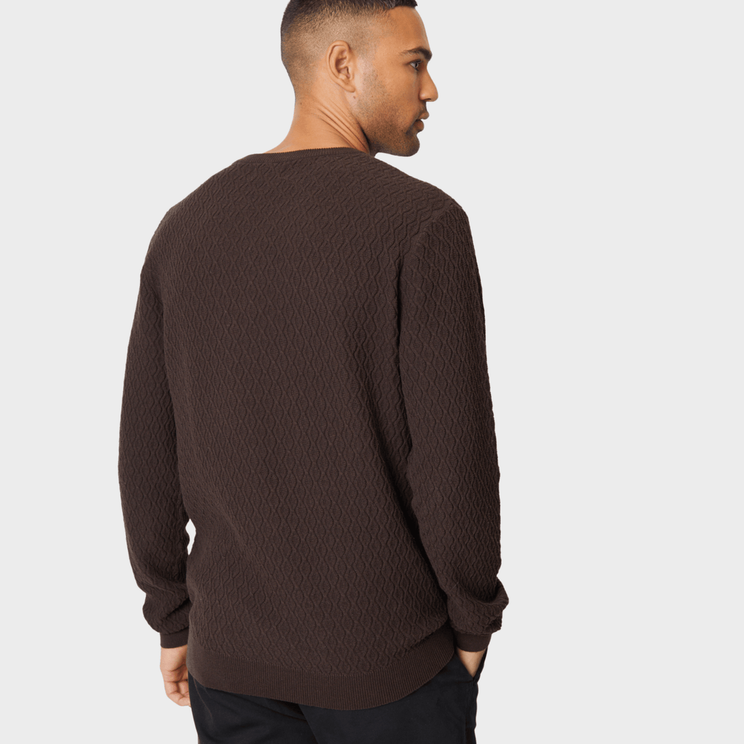 Threadbare Mens Chocolate Crew Jumper from You Know Who's