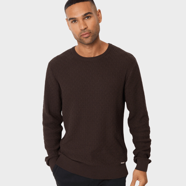 Threadbare Mens Chocolate Crew Jumper from You Know Who's