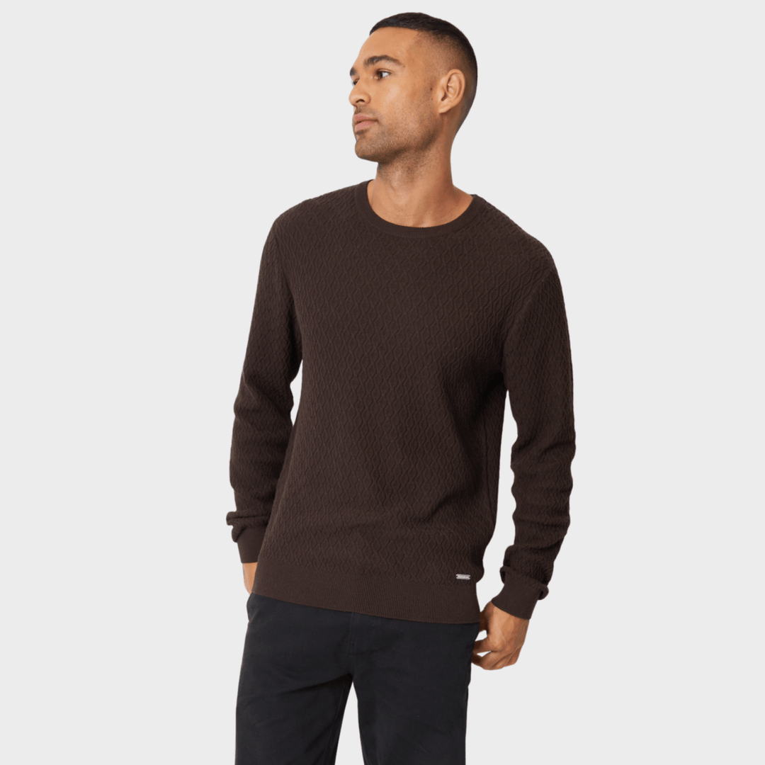 Threadbare Mens Chocolate Crew Jumper from You Know Who's
