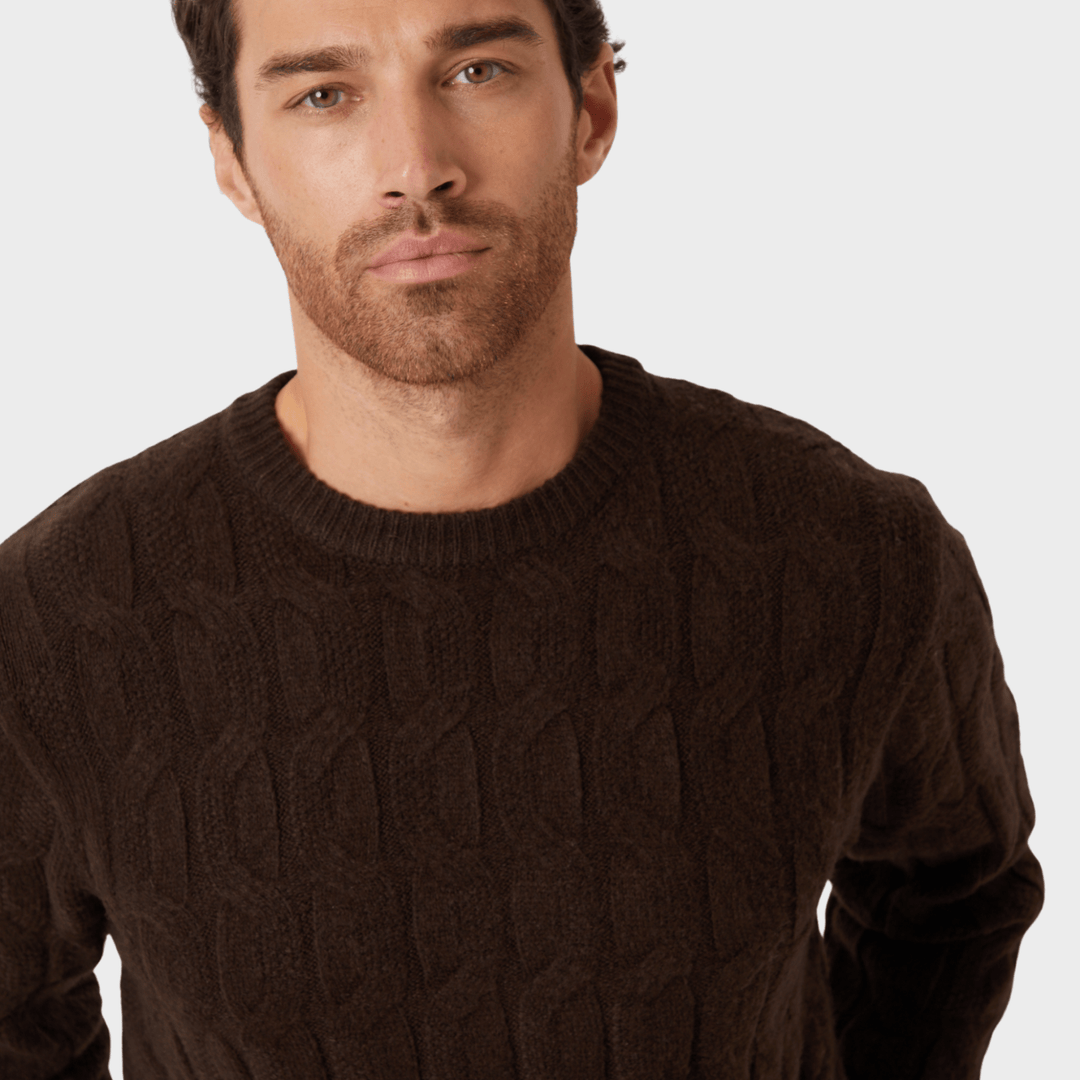 Threadbare Mens Java Cable Knit Jumper from You Know Who's