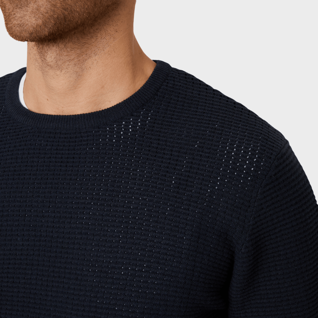 Threadbare Mens Navy Crew Neck Jumper from You Know Who's