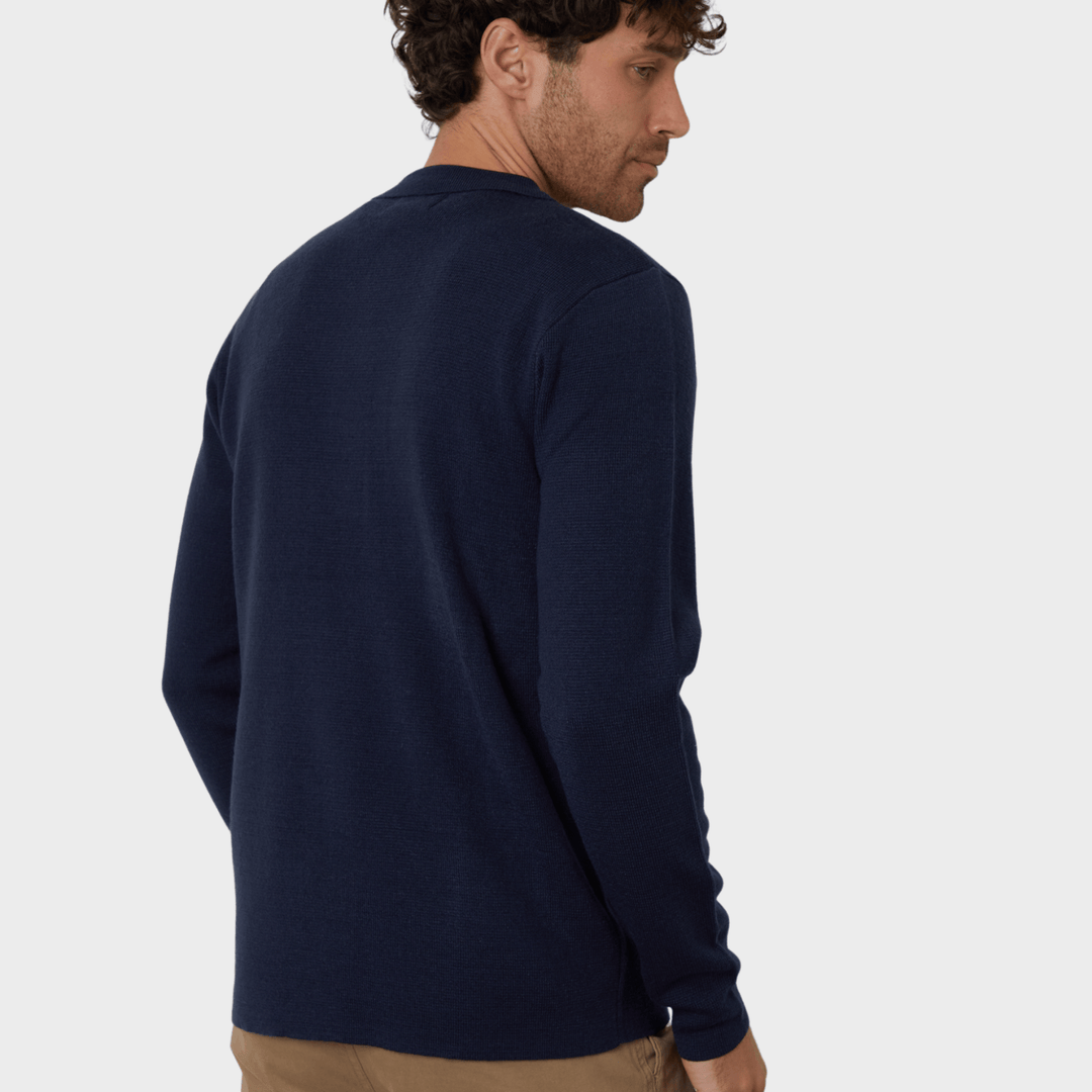 Threadbare Mens Navy Zip Cardigan from You Know Who's